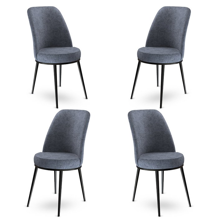 Hanah Home Dexa - Humo, Negro (4 Piezas) Hanah Home Dexa - Humo, Negro (4 Piezas)